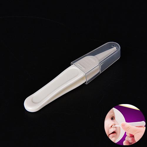 Baby'S Cleaning Tweezer Ear Nose Navel Cleaner Remover Plastic Forceps Body Care,