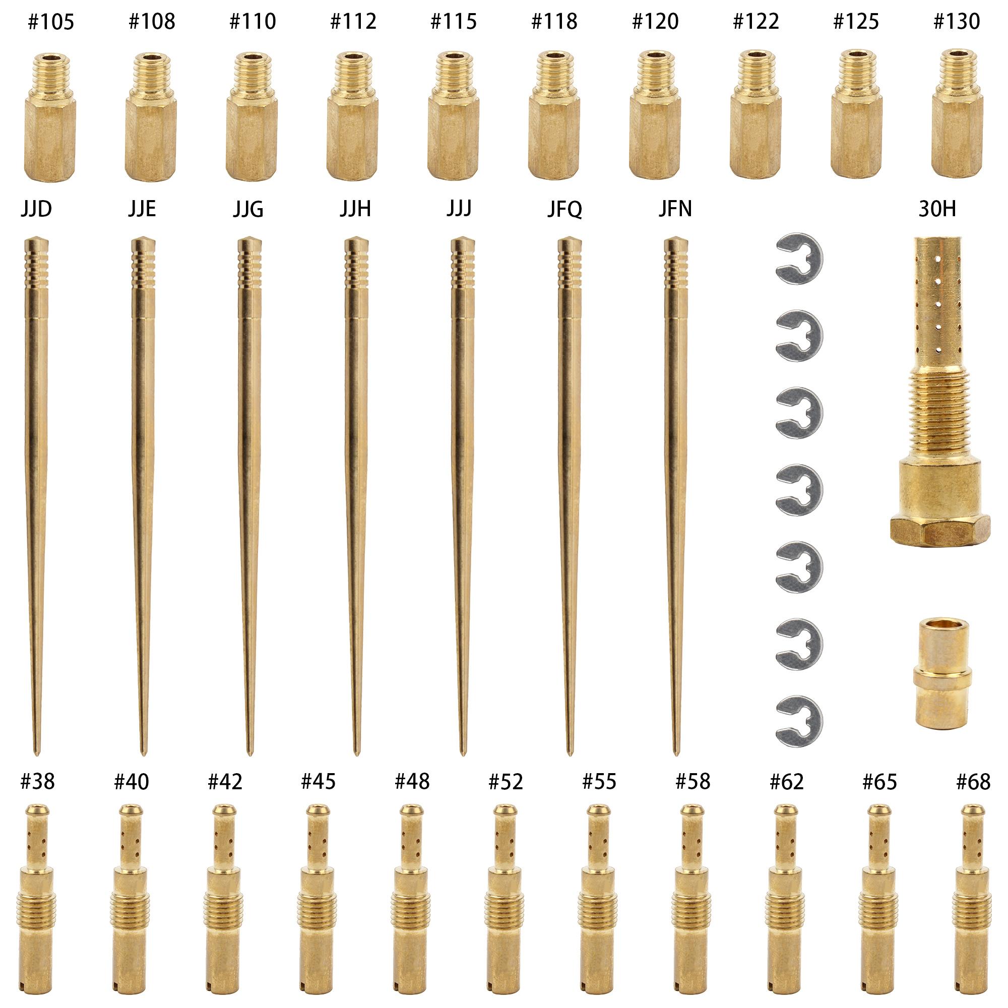 

Motorcycle Carburetor Repair Kits For Keihin PE 26-28 PWK 21 24 26 28 30 32 34mm Carb Slide Needle Pilot Main Jet Niddle House 30 holes
