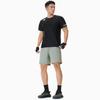 Skechers Summer Casual Fitness Ice Silk Cool Comfortable Breathable Fitted Crew Neck Pullover Moisture Wicking Short Sleeve T-Shirt P226M361-0018-BLA