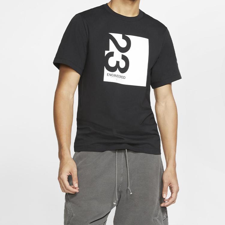 Air Jordan 23 Engineered Sports Short Sleeve T-Shirt Men Tops Black AT8818-010