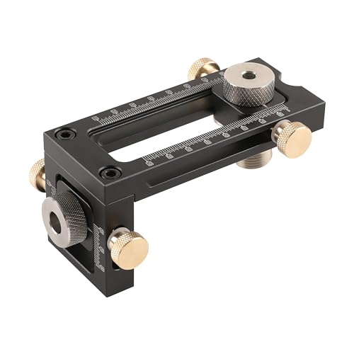 HFS(R) Drill Guide for Hole Drilling and Dowel Hole Making, 2-in-1 for Woodworking