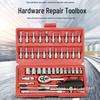 46-Piece Car & Motorcycle Repair Tool Set - Socket, Ratchet Wrench, Hex Key