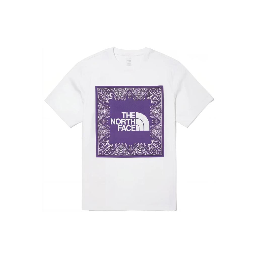 THE NORTH FACE T Shirt Unisex White Purple (Unisex) T-Shirts NT7UN29A