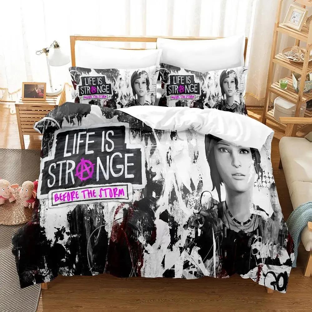 Life Is Strange Game True Colors Beding Set Soft Duvet Cover Bed Linen Set Comfortable Quilt Cover Pilowcase Warm Comforter king Quen Sized Dimensions