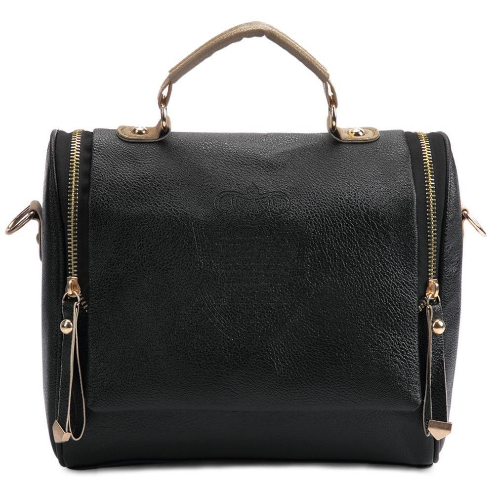 

Elegant Lady Women Leather Shoulder Crossbody Bag Handbag For Everyday Style чорний
