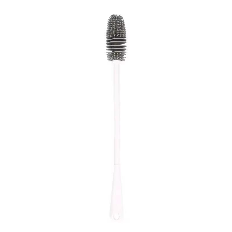 Long Handled Silicone Cup Brush Cup Cleaning Brush No Dead Corners Or Gaps Plastic Brush Milk Bottle Cleaning Brush Household