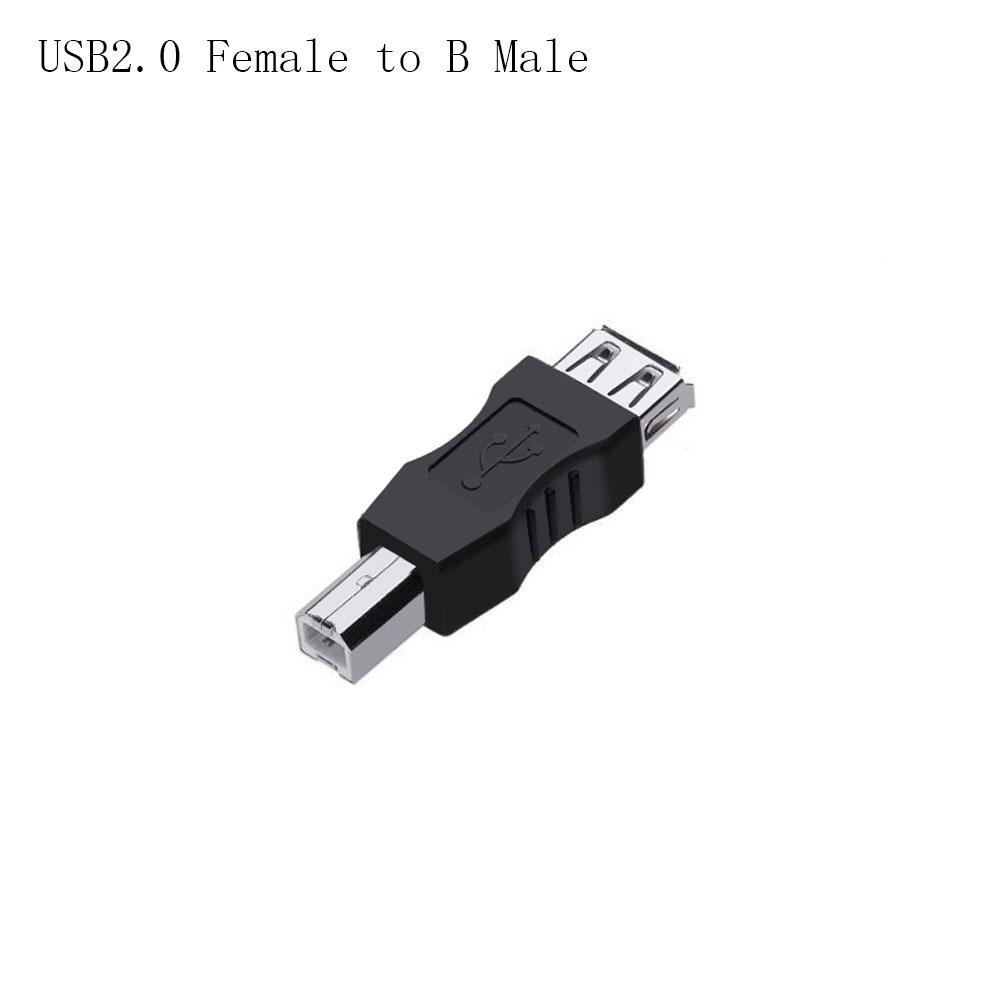 USB 2.0 A Male/Female To B Male/Female Printer Print Converter Adapter Connector USB 2.0 Port To B Connector USB 2.0 Adapter USB Male-B Male