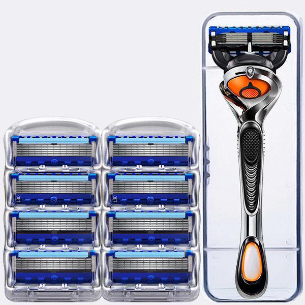 5-Blade Durable Manual Shaving Razor for Face