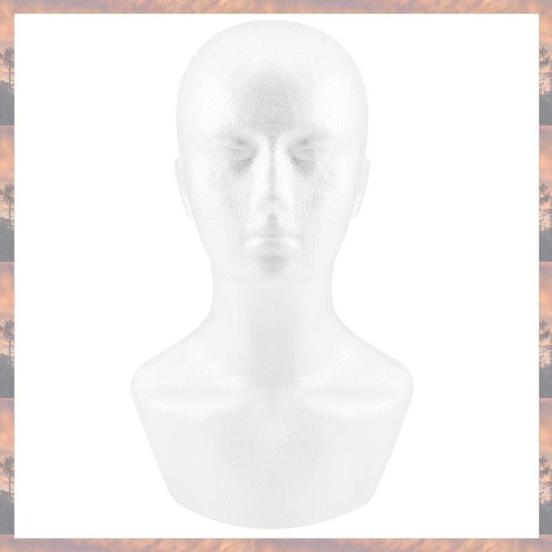 2025 Trend Foam Male Display Mannequin Head Dummy Wigs Hat Scarf Stand Model