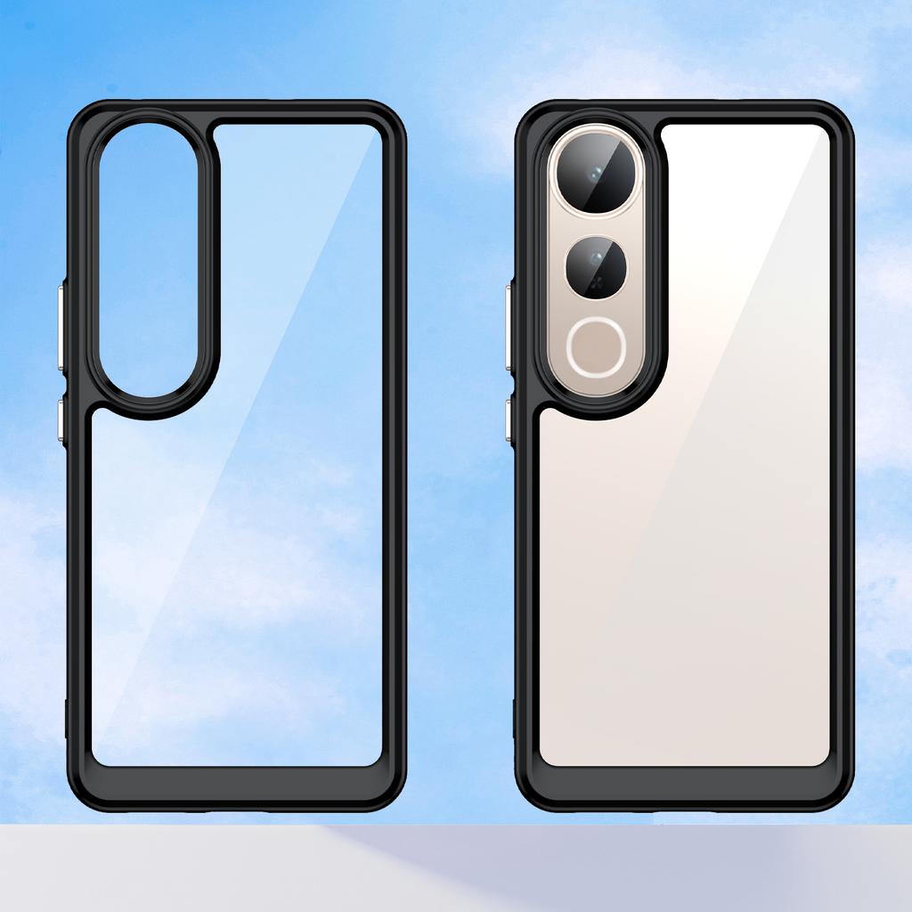 For vivo V50 Lite 5G/4G Case TPU+Acrylic Protective Clear Phone Cover