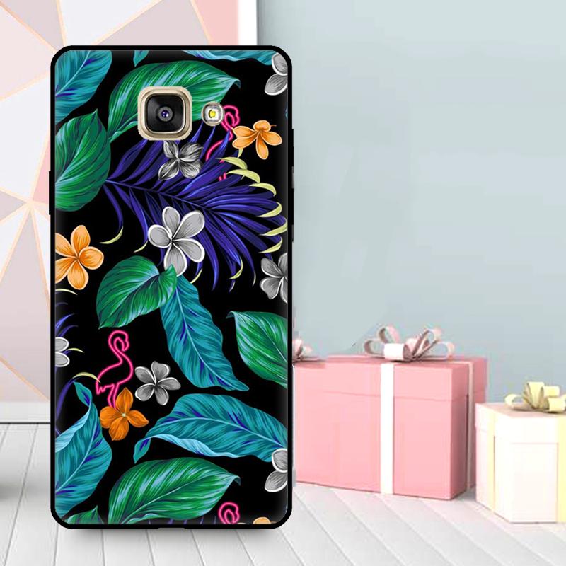 Tropical Aloha Hibiscus Pattern Case For Samsung Galaxy A3 A5 2016 2017 A6 A7 A8 A9 2018 J1 J3 J4 J5 J6 Plus J7 J8 Cover