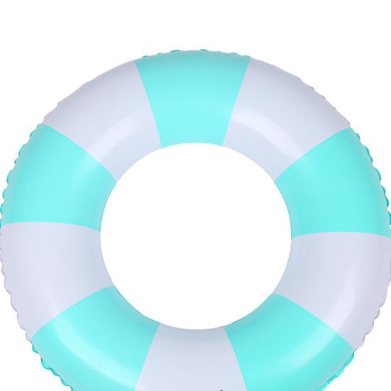 Kinder Schwimmring Starker Auftrieb Buntes Streifenmuster Verdickte Schwimmflügel Umkippsicher PVC Poolwasser Aufblasbarer Schwimmkreis Wasserspielzeug