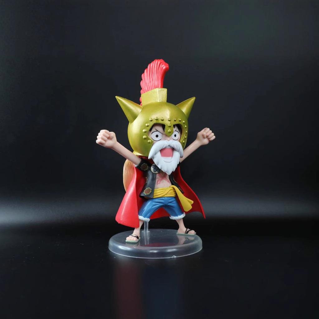 Anime One Piece The 15th Anniversary Q Version Figure Luffy Model PVC Statue Toys Doll Action Figure Children Decoration Gift