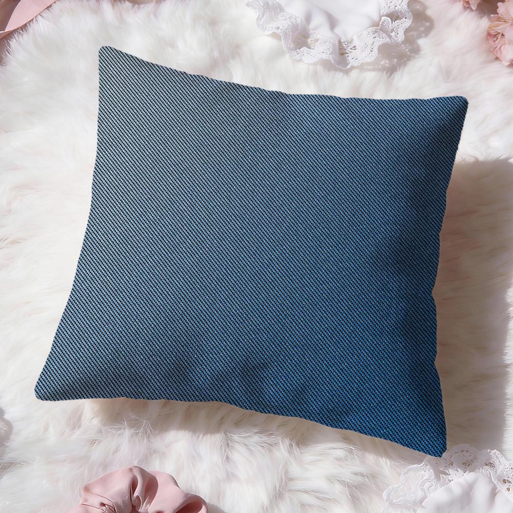 Denim Texture Cushion Cover Premium Comfort Reversible Pillow Cove Two in One Design for Any Room Car Interior