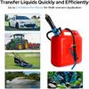 Portable Transfer Pump Battery Operated For Gas, Fuel, Diesel, Water, Gas Siphon Pump For Gasoline 2.4 GPM Flow With 3 Adapters For Cars,