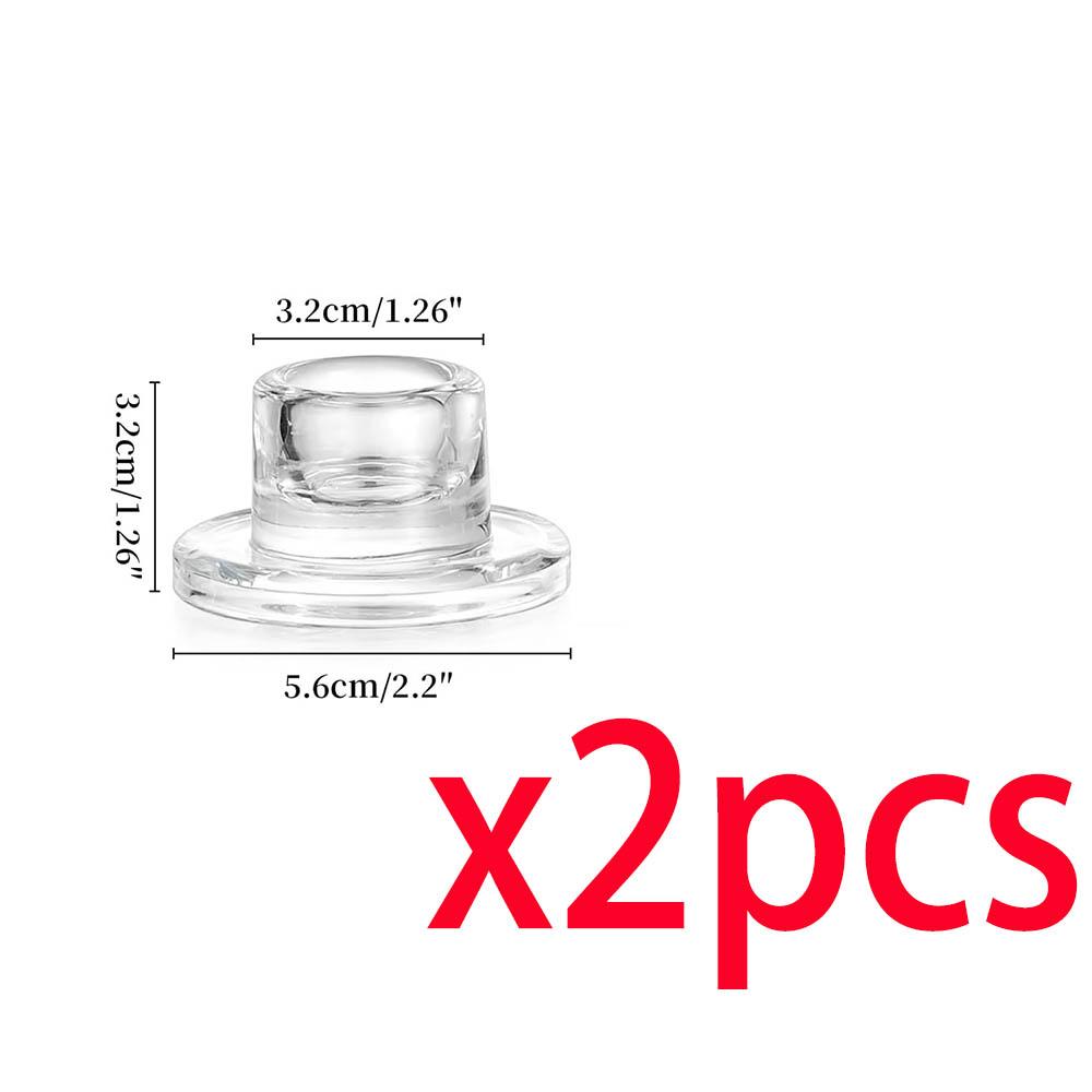 

Candlestick Holders Clear Short Tapered Candle Holder for Table Centerpiece Wedding Party Advent Christmas Home Decorations