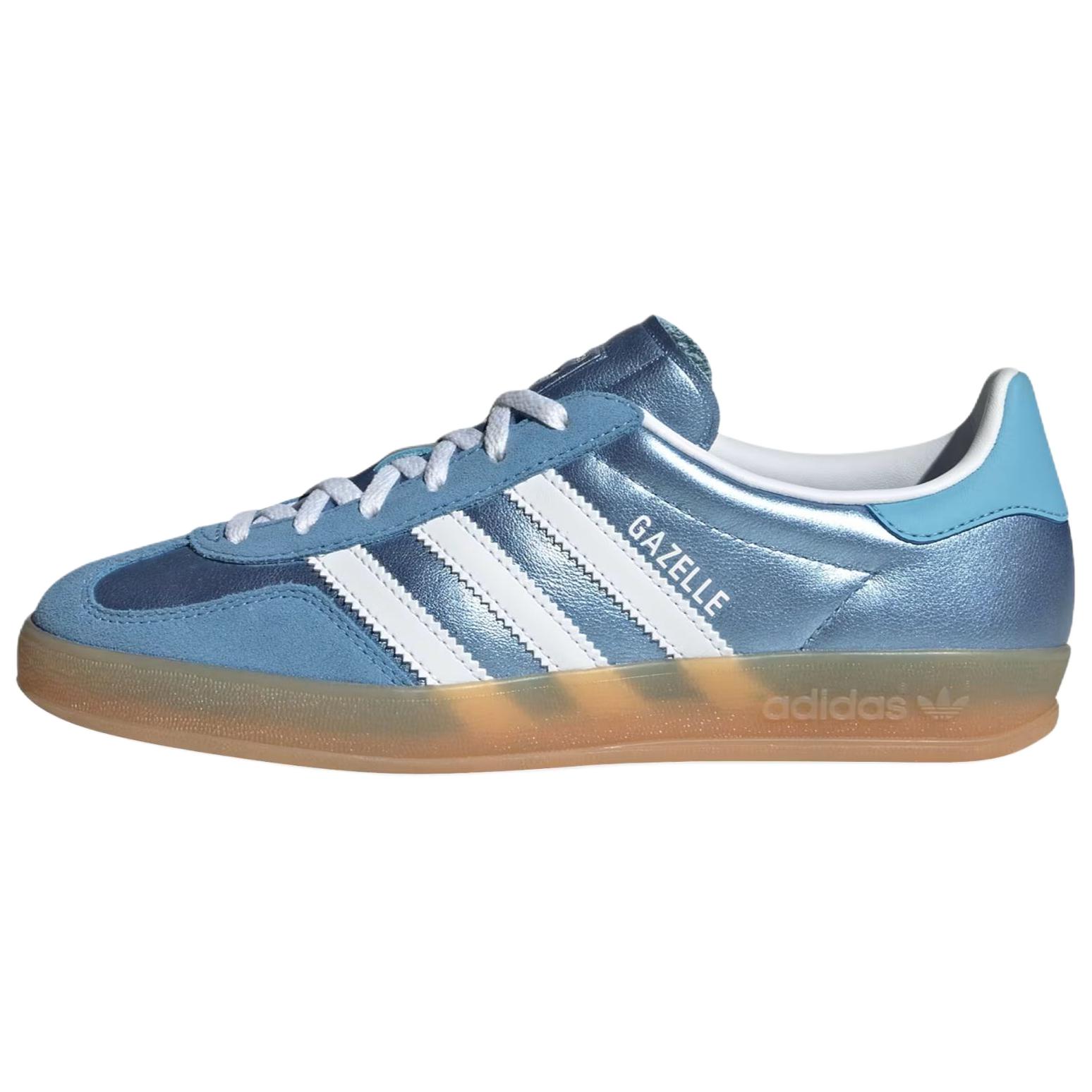 

Adidas Женские кроссовки Gazelle Indoor Blue Metallic Gum Cloud-White JS1407 40⅔