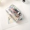 PVC Trendy Star Series Storage Cosmetic Transparent  Fashion Square Travel Makeup Bag
