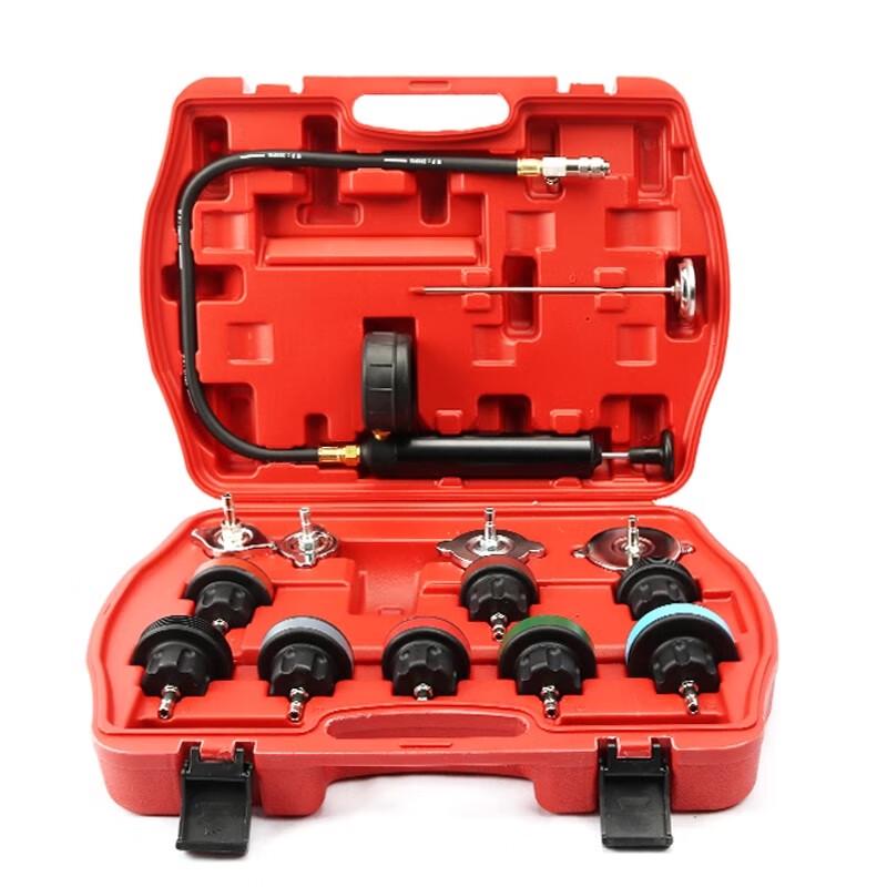 JZDASI 14-Piece Automotive Cooling System Pressure Tester Kit