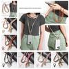 Zinc Zinc Alloy Metal Leather Chain PU Leather Phone Hanging Rope Cellphone Lanyard  for Phone Hanging