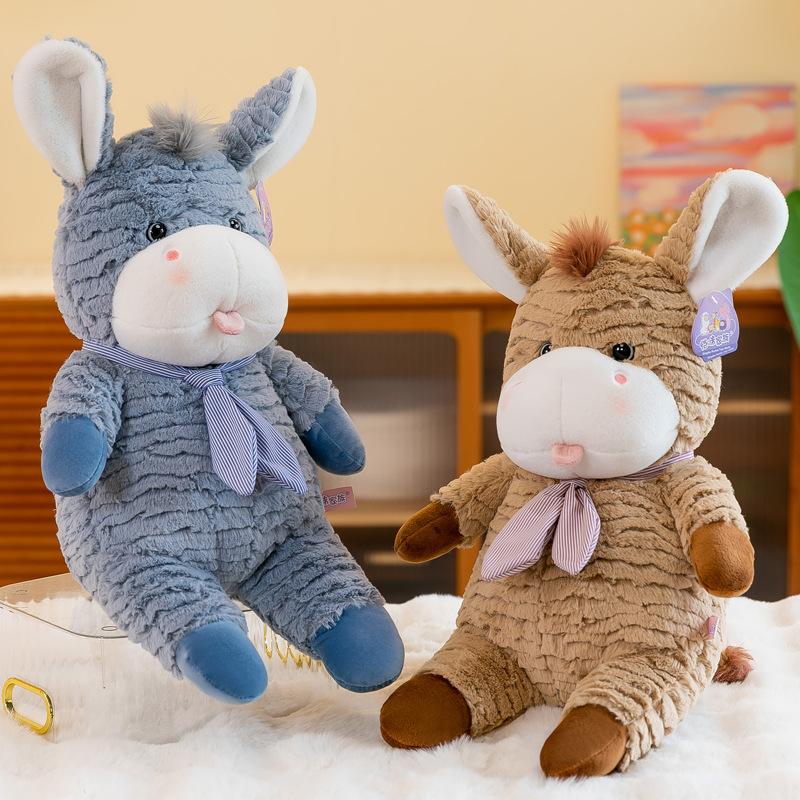Cute Cookie Donkey Doll Stubborn Donkey Plush Toy Sleeping Pillow Birthday Gift Burnt Donkey Small Donkey Plush Doll