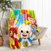 Coperta Stampata a Tema CoComelon - Perfetta per Divano, Letto, Viaggi e Uso Esterno | Lavabile in Lavatrice, Accogliente e Durevole.