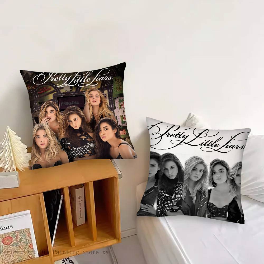 Pretty Little Liars Kissenbezug Quadratisches Kissen Schlafzimmer Sofa Freizeit Komfortkissen Auto Wohnzimmer Heimdekoration