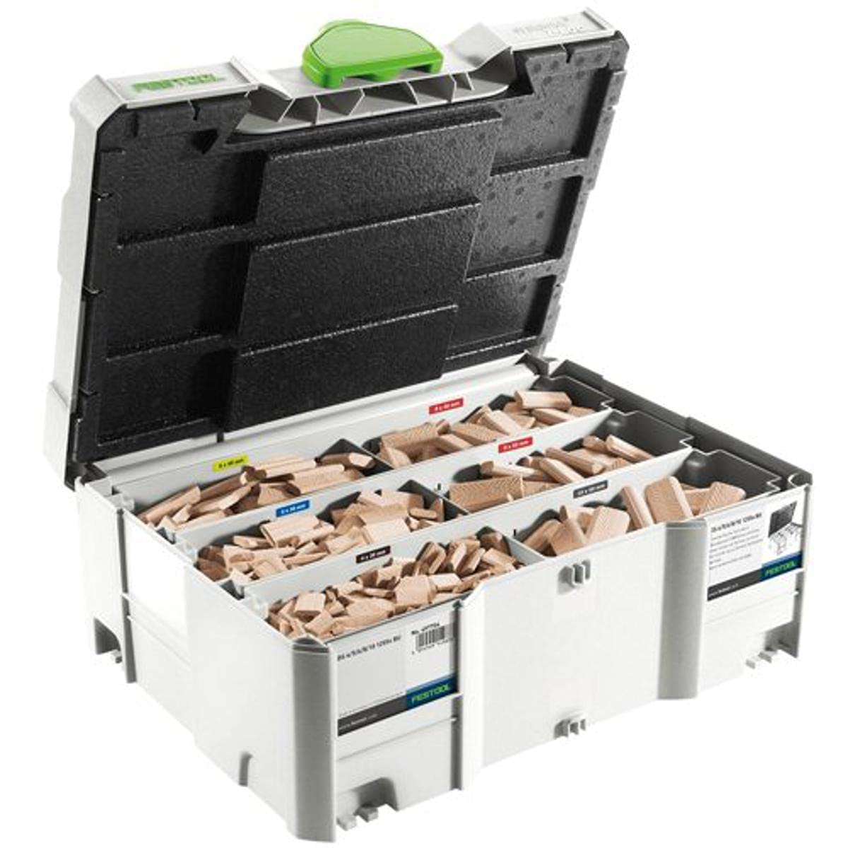 

Festool 498899 Шипи та фрези з бука Domino в асортименті в систейнері T-Loc
