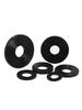 Soft Black Silicone Rubber Shock-Absorbing Waterproof Gasket Washer - High-Temperature Resistant Seal Ring.