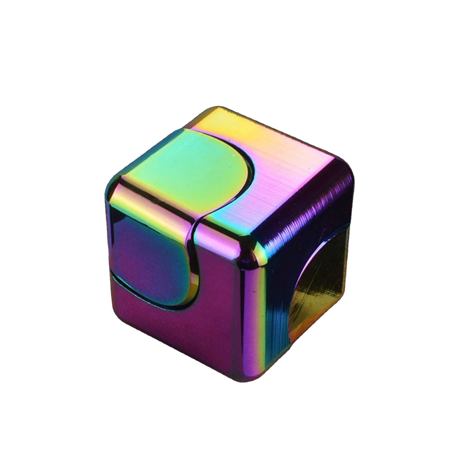 

Colorful metal Rubik s Cube, fingertip gyroscope, creative rotatable detachable Rubik s Cube