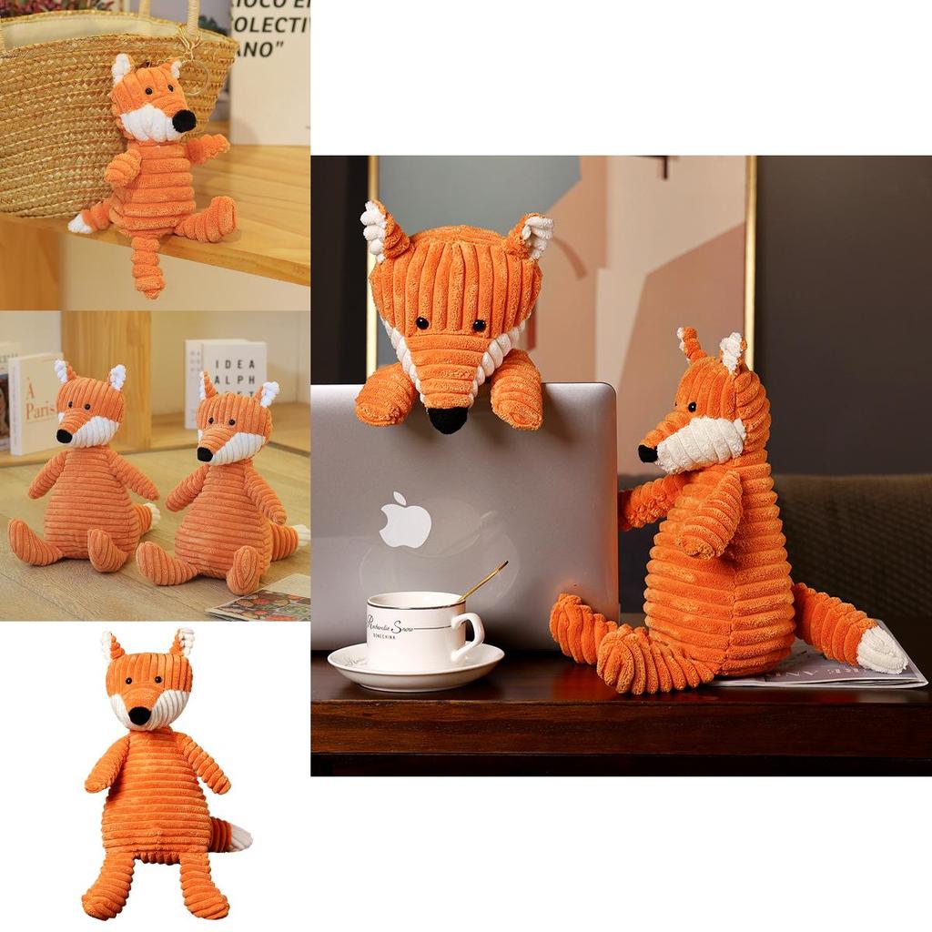 Cute Orange Fox Plush Toy For Girls Perfect Birthday Gift Soft And Huggable 15cm/33cm/42cm/65cm