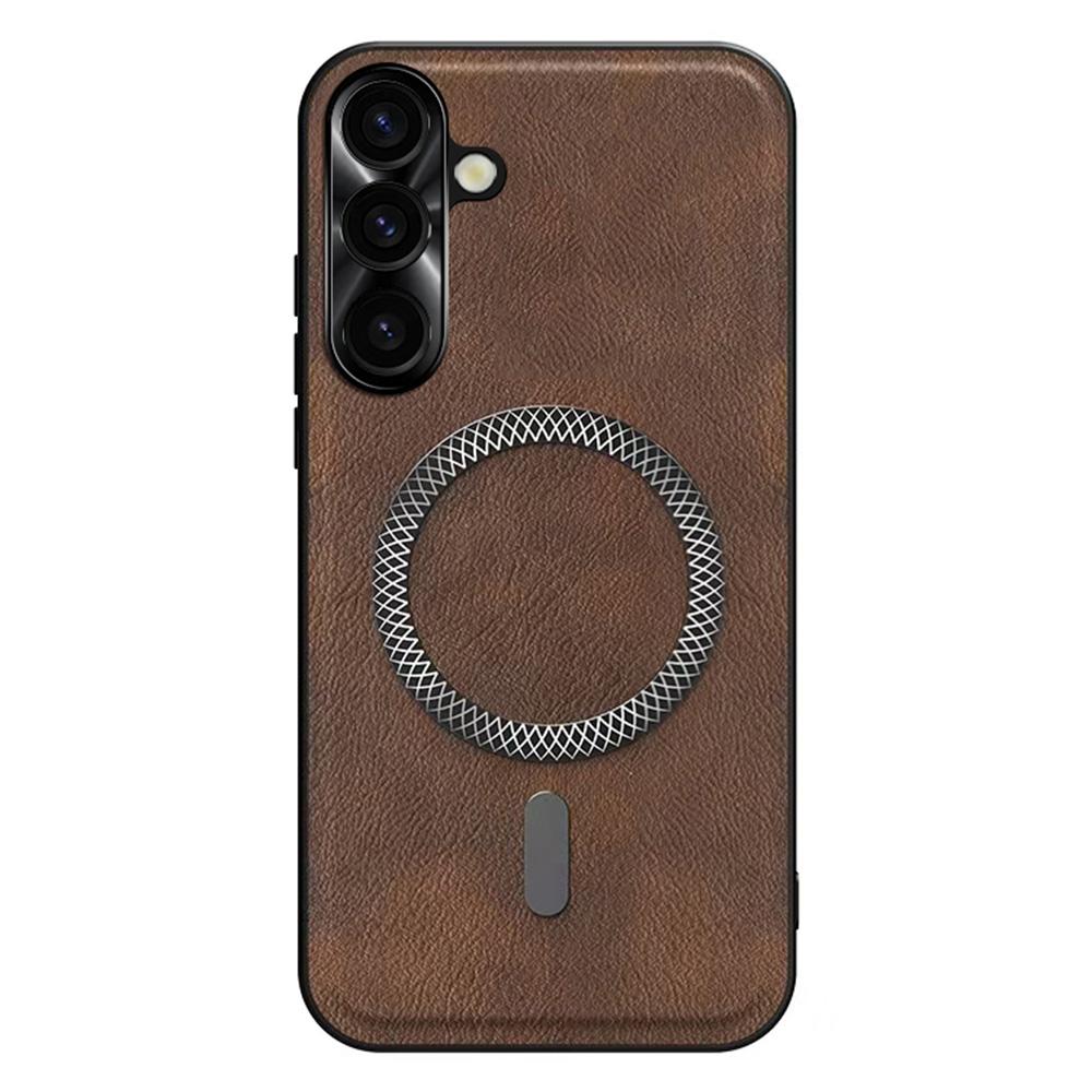 

Для Samsung Galaxy A57 5G Чохол PU TPU PC Задня кришка телефону з металевою рамкою для камери