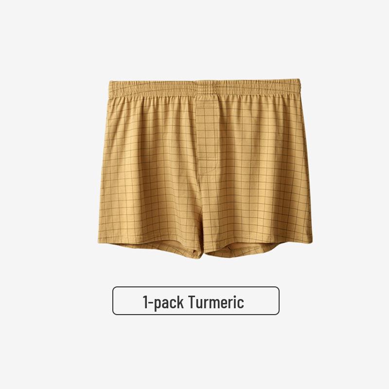 Men s Plus Size Plaid Arro Loose Home Pants & Boxer Briefs