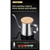 Hand-poured Coffee Pot with Lid, Bamboo Cover, 304 Thickened Stainless Steel Spout, Suitable for Household Use, Fine-mouthed Hanging Coffee Set