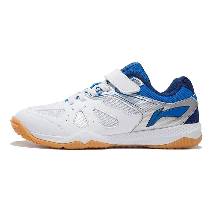 (GS) Li-Ning Originals Table Tennis Shoes  White Blue  Kids  APTP008-2 EU 34