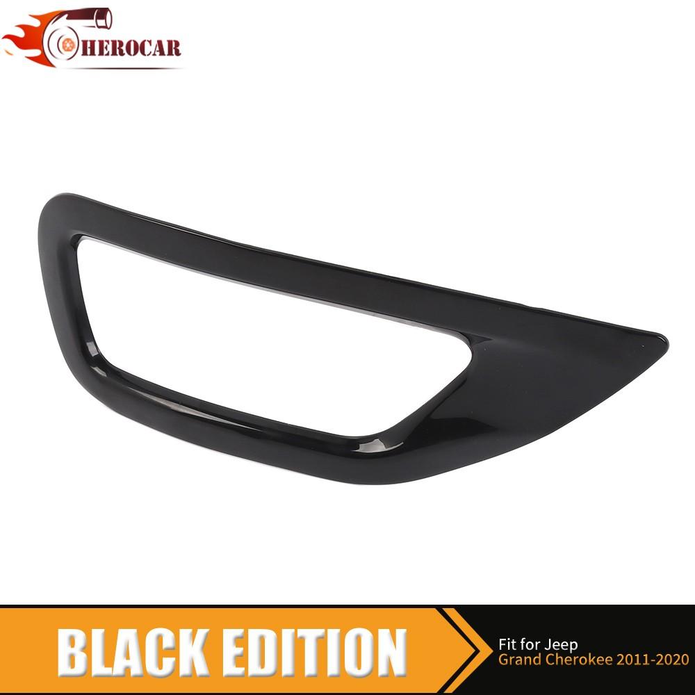 2PCS Black Rear Fog Light Lamp Covers For Jeep Grand Cherokee 11-20 Accessories