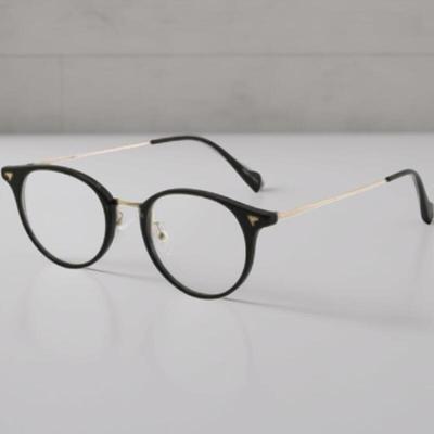 Unisex Thick Frame Vintage Circle Fashion Glasses