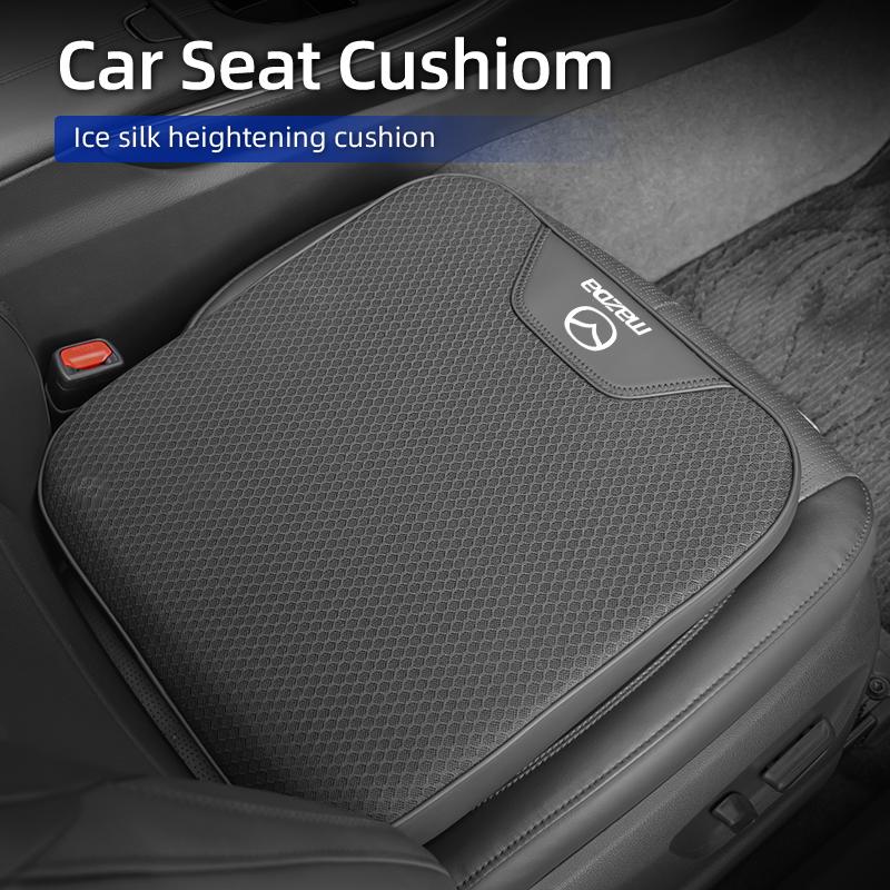 Car Ice Silk Seat Cushion Car Booster Height Increasing Pad Slant Elevating Mat For Mazda CX5 6 3 CX7 323 Axela Atenza Demio CX3