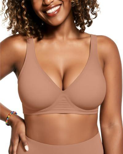 Women's Deep, Bra No Rim Comfort Bra Support No Rim Bra Girls Gather Bra Women