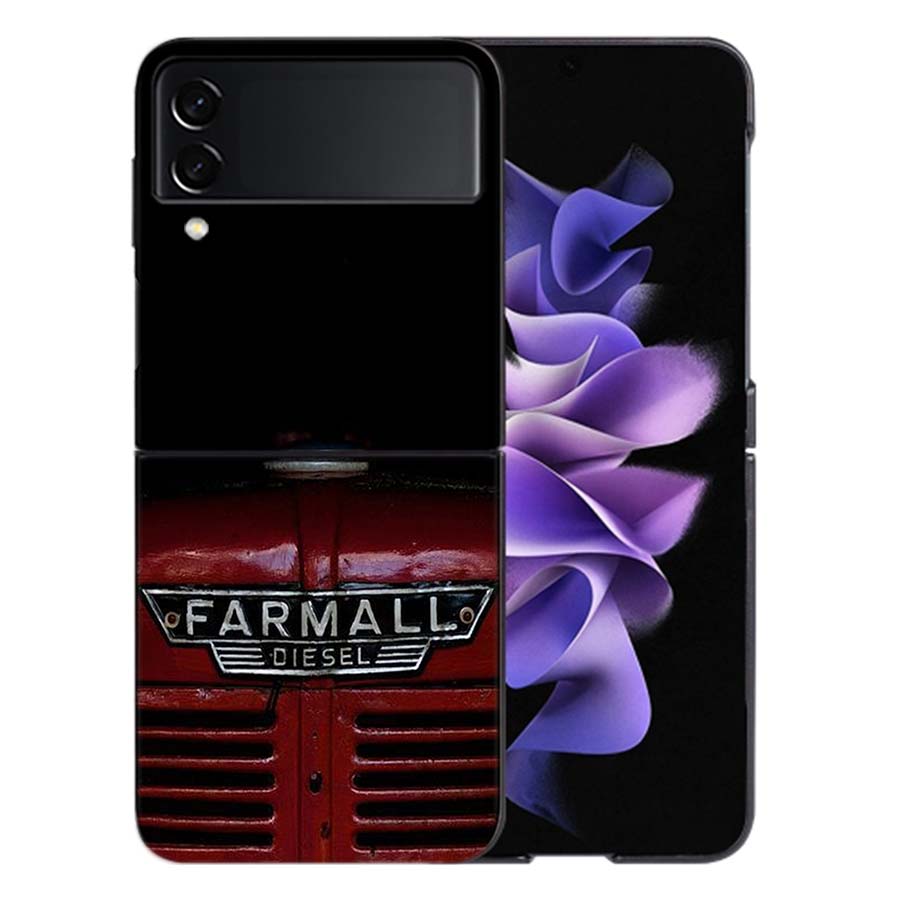 Tractor Farm Coque For Samsung Z Flip7 6 Galaxy Case Shockproof Z Flip5 Z Flip3 4 5G Hard Cover Phone TPU PC Hard Funda