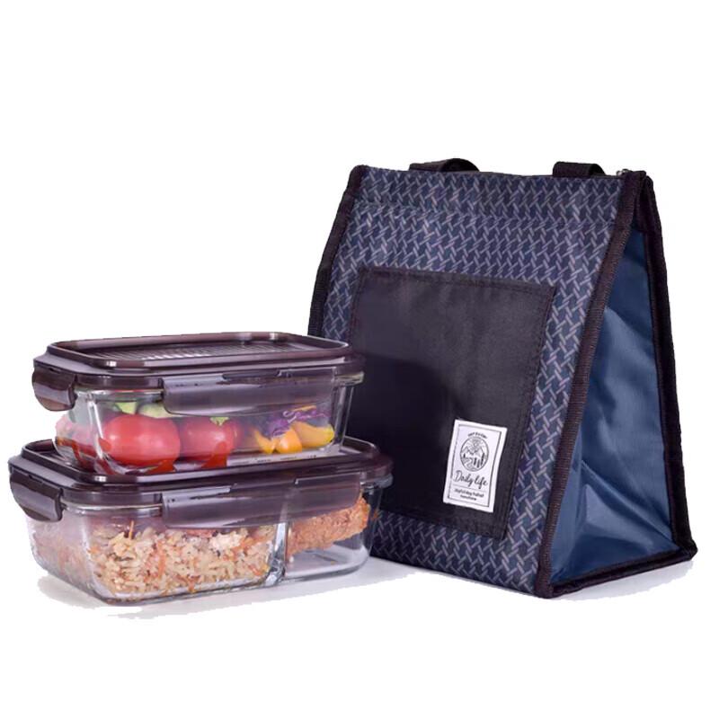 LocknLock Heat-Resistant Glass Lunch Box 2-Piece Set
