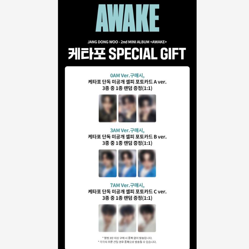 [Pre-order] JANG DONGWOO (INFINITE)- 2nd Mini Album [AWAKE] 0AM Ver (Online Benefit)