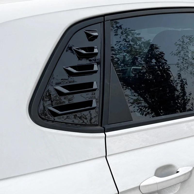 For VW Polo Mk6 GTI TGI TSI MPI 2017-2025 Car Rear Window Shutter Cover Trim Rear Triangle Window Shade Spoiler Bodykits