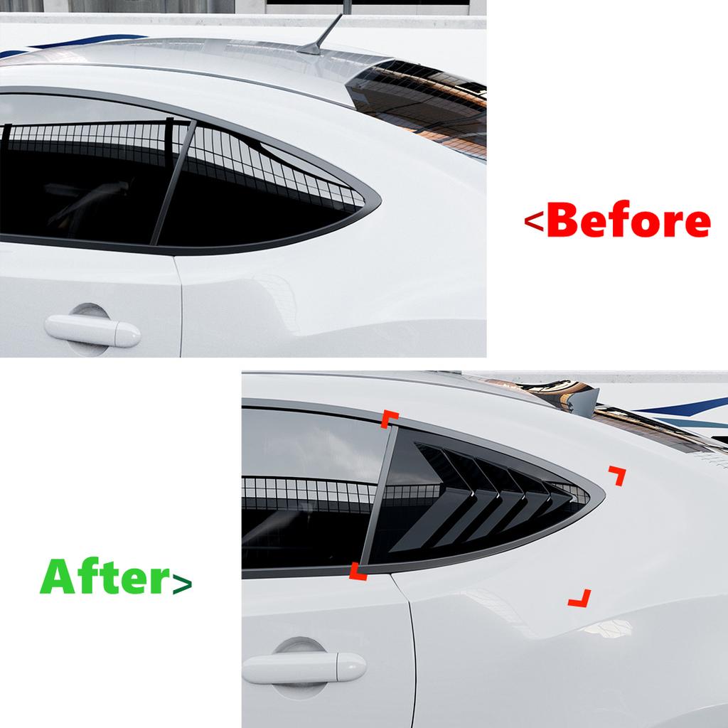 Rear Window Side Vent Shutter Louver Cover Trim Car Accessories For Toyota GT86 Subaru BRZ Scion FR-S 2013-2020