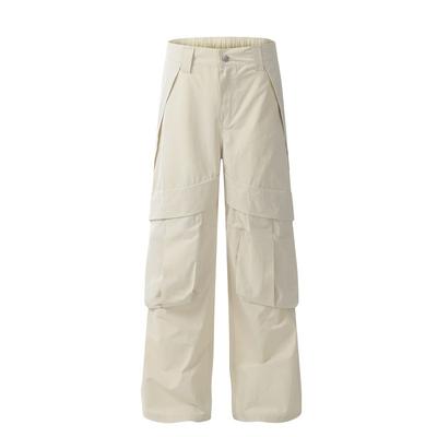 Unisex Oversized Cargo Pants With Multiple Pockets Loose Fit Streetwear Wide Leg Trousers