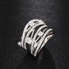 CopperGorgeous Wide Ring Female Luxury Fashion Party Jewelry Brilliant Cubic Zirconia Finger Accessories Gift
