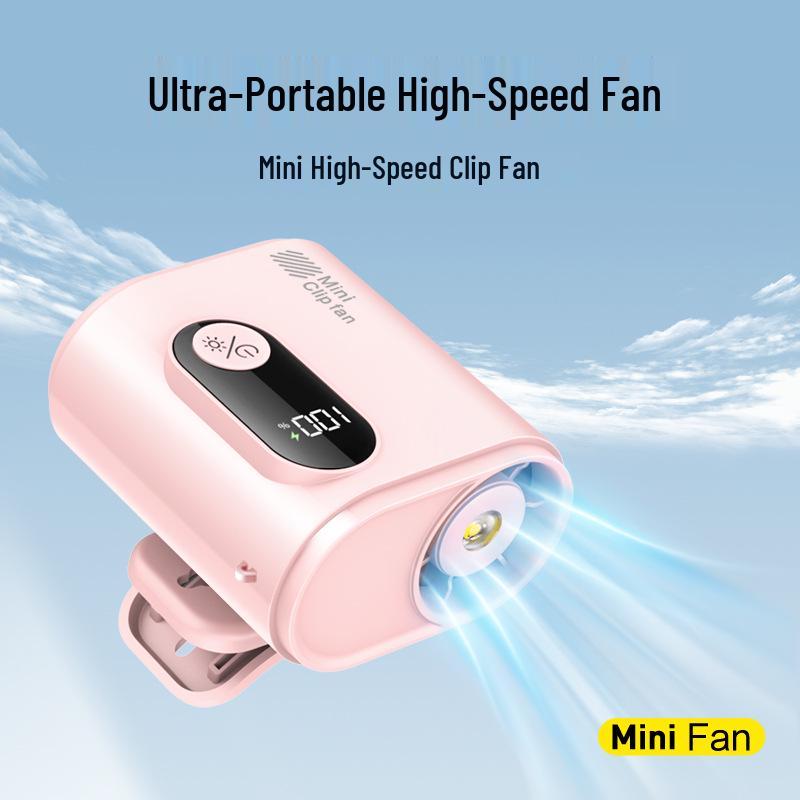 2026 Portable USB Hanging Neck Fan with Digital Display 72*60*84 mm