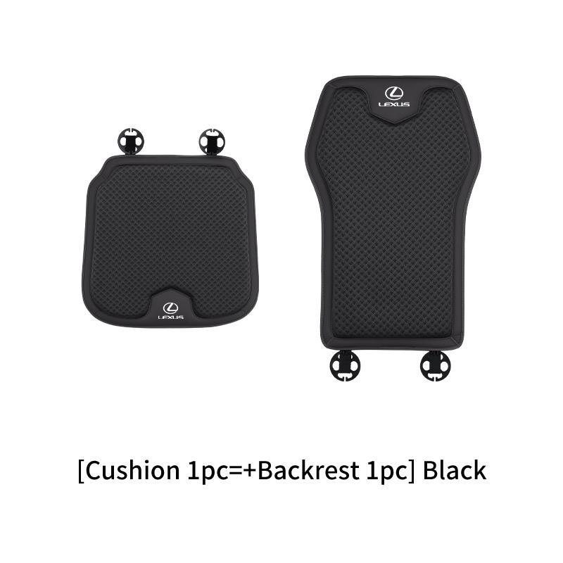 Car Seat Ice Silk Cushion Backrest Waist Pad Protector Cover Interior For Lexus CT200h ES250 ES300h IS250 IS200 GS300 GS460