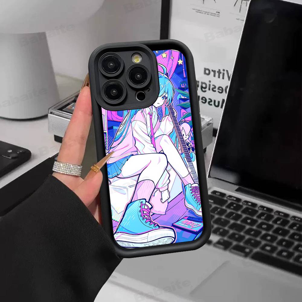 

Hatsun M-MikuES Anime For IPhone 17 15 13 12 11 14 Pro Max X XR XS 16 Plus Shockproof Candy Back Cover iPhone 15 pro