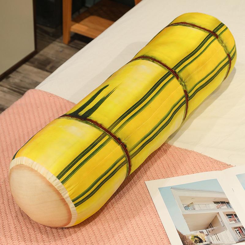 Cartoon Simulation Bamboo Throw Pillow Plush Toy Home Pillow Girl Sleeping Leg Long Throw Pillow Doll